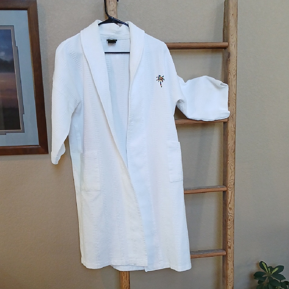 Luxury Kaufman White Women's Waffle Robe